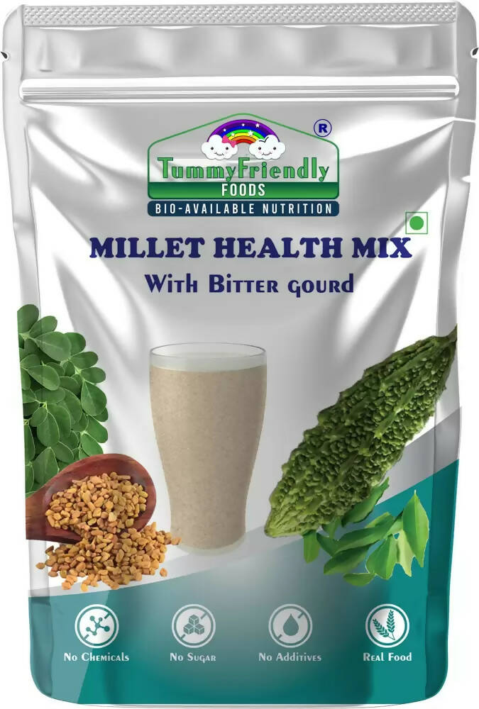 TummyFriendly Foods Organic Millet Health Mix With Bittergourd, Methi Seeds, Moringa Leaves - Distacart