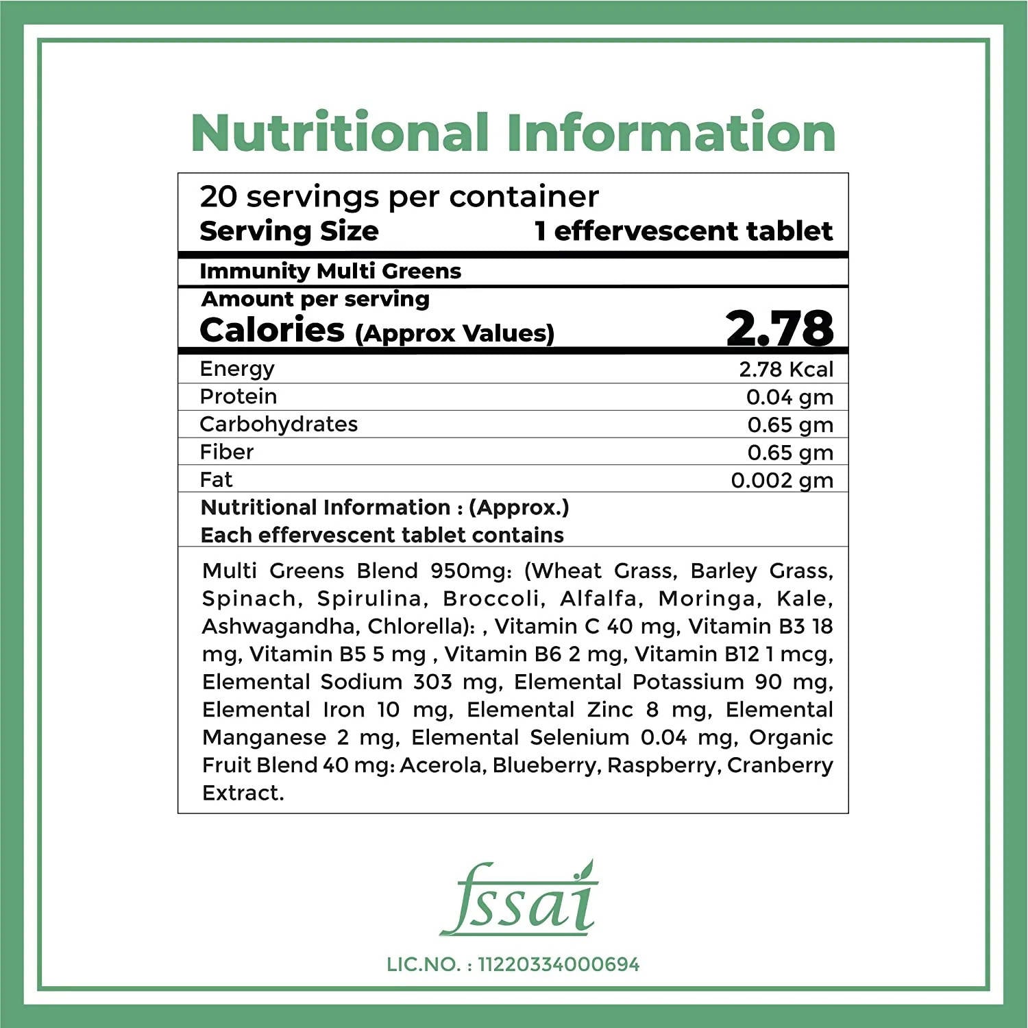 Boldfit Immunity Multi Greens Effervescent Tablets - Distacart