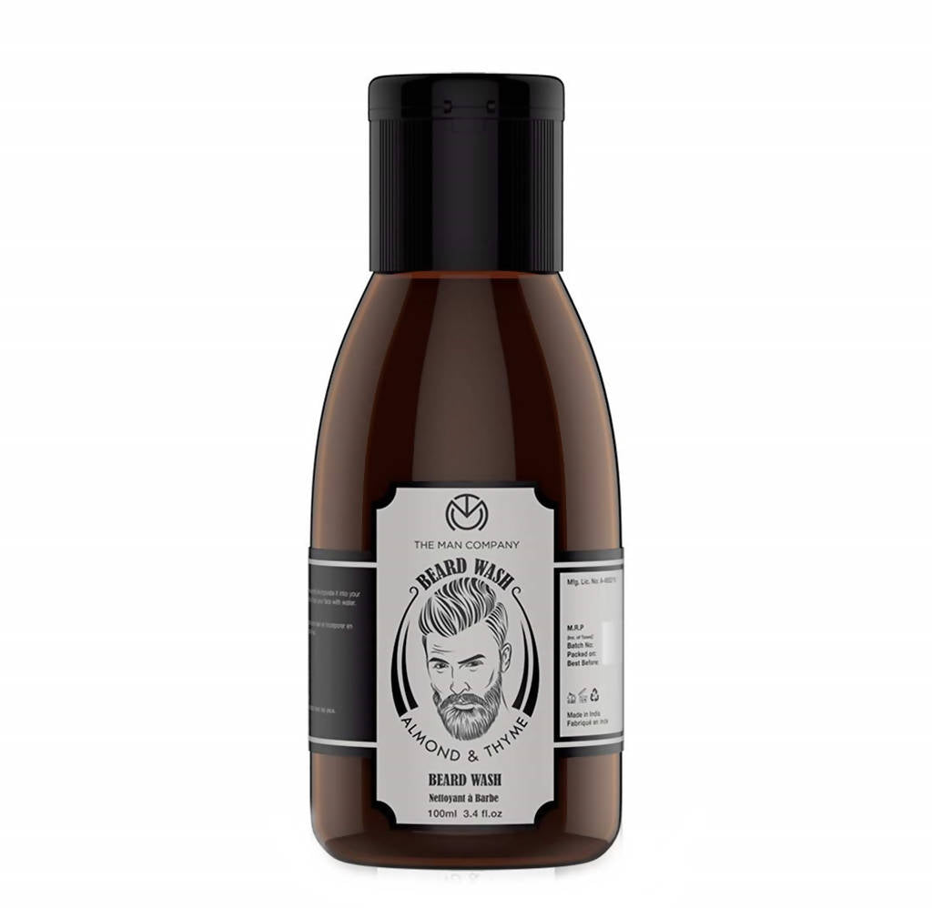 The Man Company Beard Wash With Almond & Thyme - Distacart
