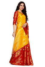 Thumbnail for Mimosa Women's Multi Color Art Silk Kanjivaram Saree - Distacart