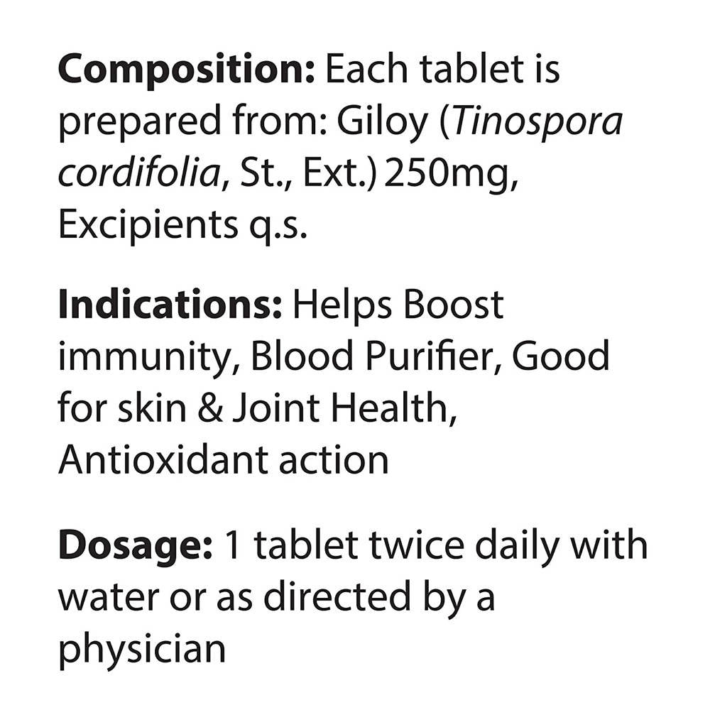 Dabur Giloy Tablets Immunity Booster usage
