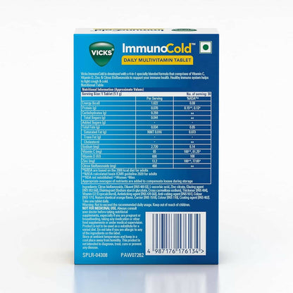 Vicks ImmunoCold Daily Multivitamin Tablets - Distacart