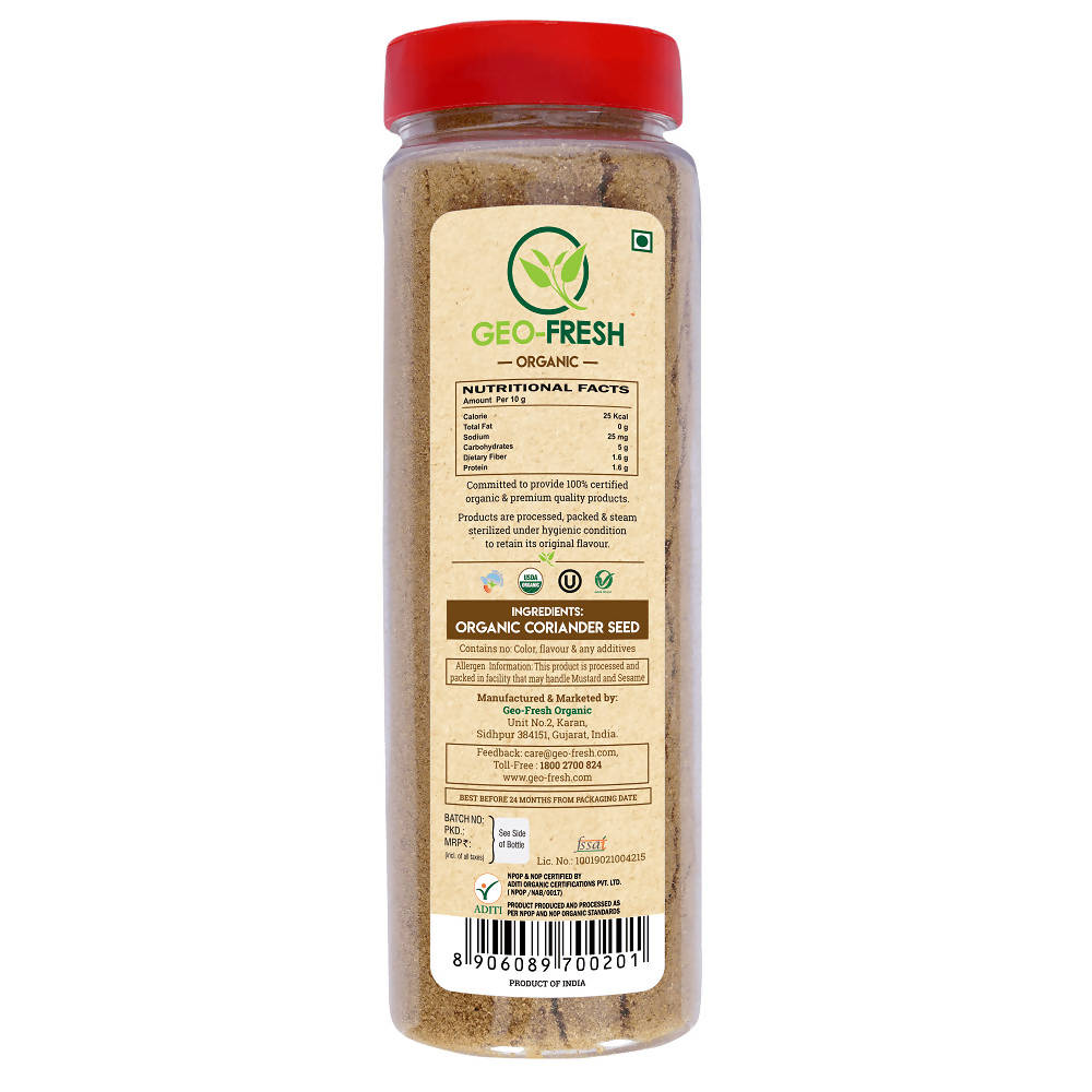 Geo-Fresh Organic Coriander Powder - Distacart