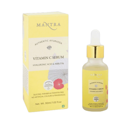 Mantra Herbal Vitamin C Serum With Hyaluronic Acid and Arbutin - Distacart