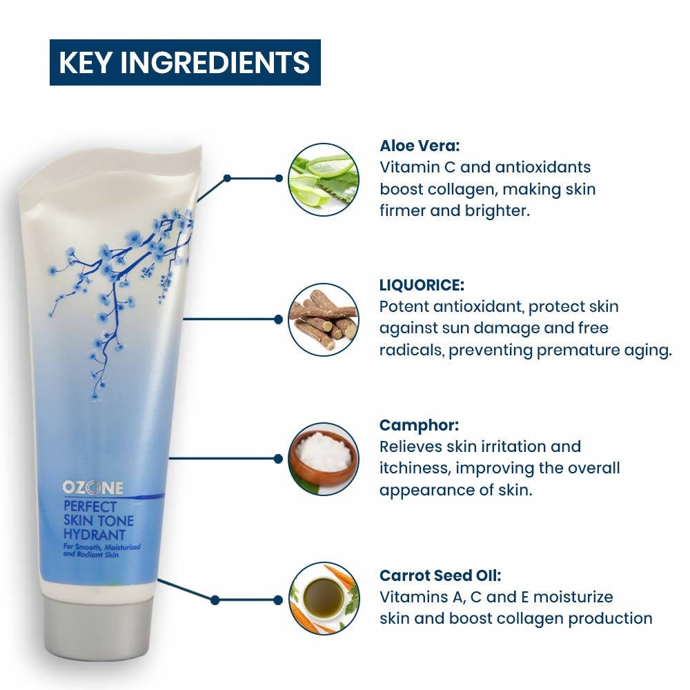 Key Ingredients Ozone Perfect Skin Tone Hydrant