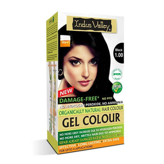 Indus Valley Damage-Free Gel Hair Color-Black - Distacart