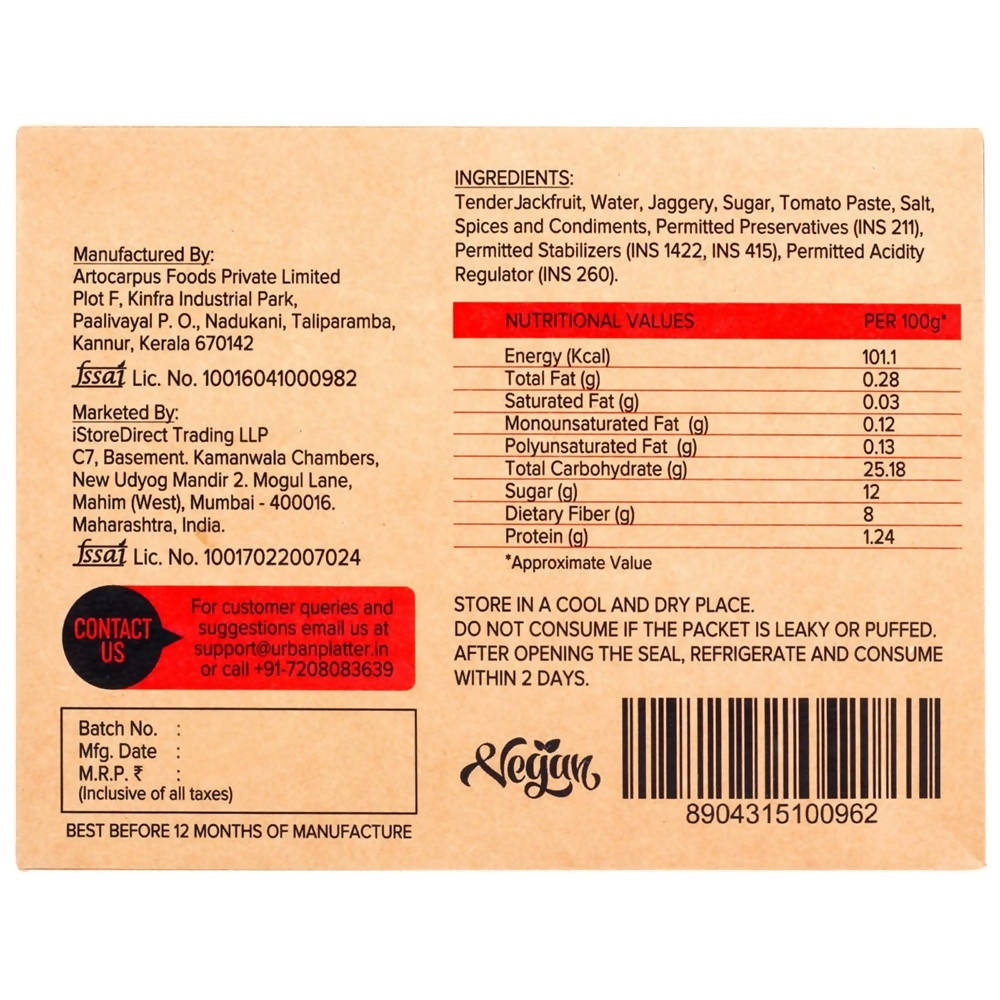 Urban Platter Vegan Jackfruit Meat Barbecue