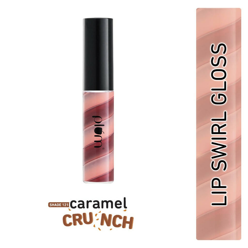 Plum Soft Swirl Lip Gloss 3 Shades In 1 & 121 Caramel Crunch - Distacart