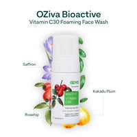 Thumbnail for OZiva Bioactive Vitamin C30 Foaming Face Wash - Distacart
