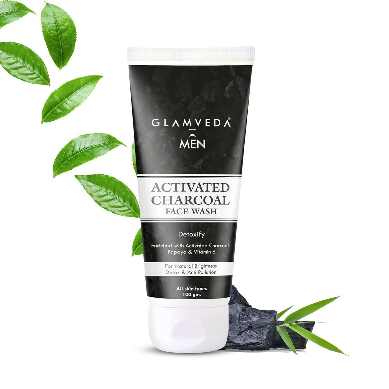 Glamveda Activated Charcoal Detox Face Wash - Distacart