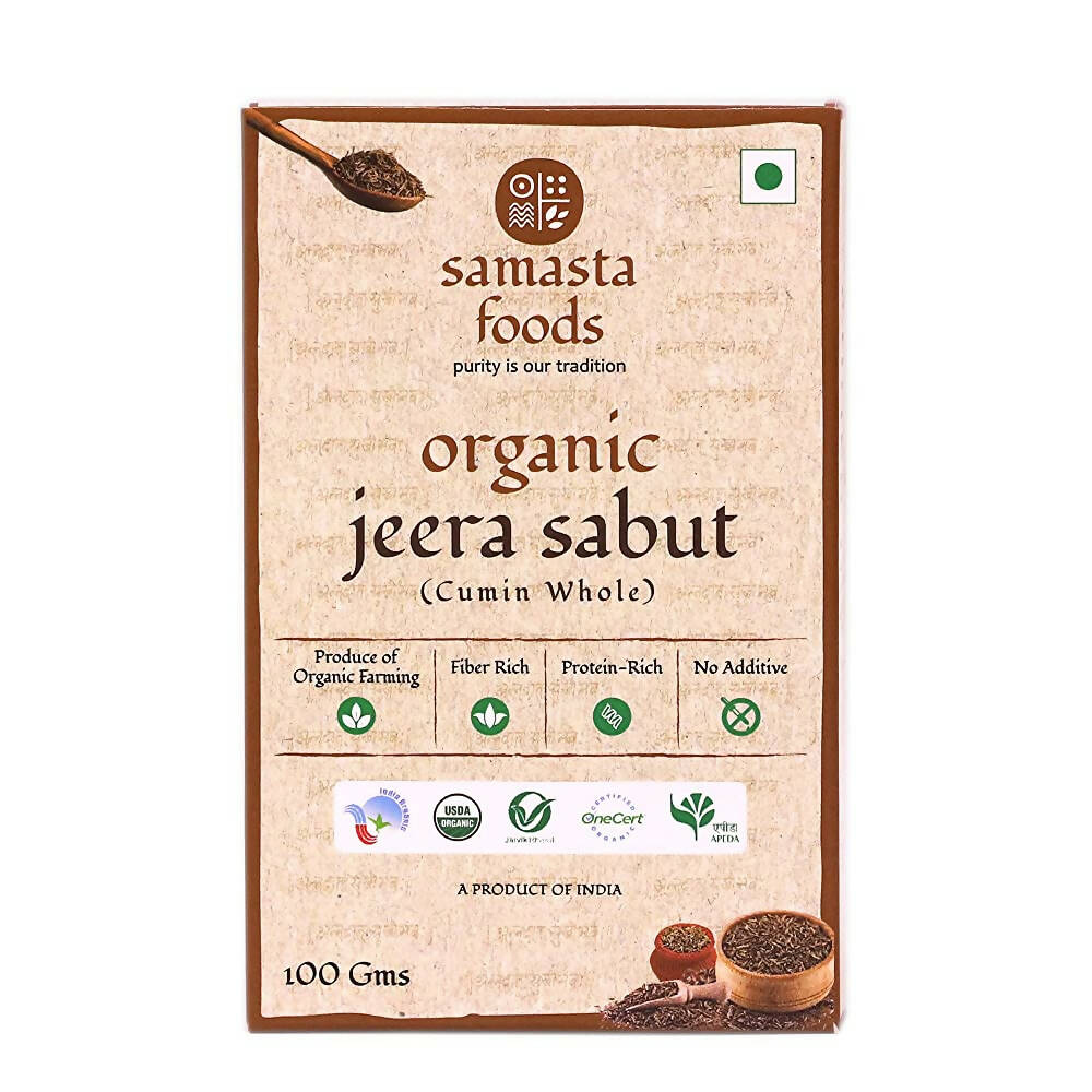 Samasta Foods Organic Jeera Sabut (Cumin Whole) - Distacart