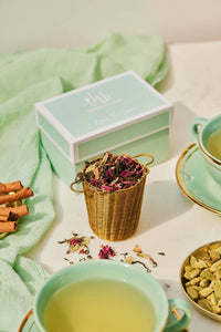 Thumbnail for The Herb Boutique Brass Tea Strainer Basket - Distacart