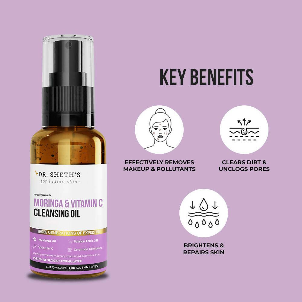 Dr. Sheth's Moringa & Vitamin C Cleansing Oil - Distacart