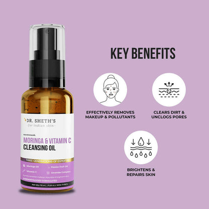 Dr. Sheth's Moringa & Vitamin C Cleansing Oil - Distacart