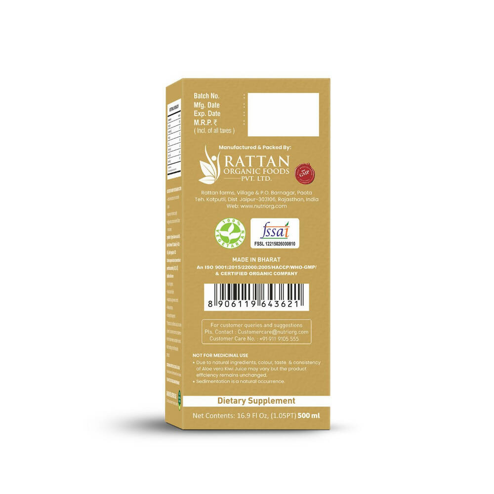 Nutriorg Aloevera Kiwi Juice - Distacart