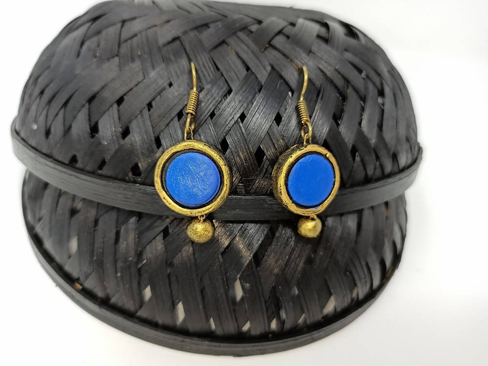 Terracotta Boho Style Hangings-Blue