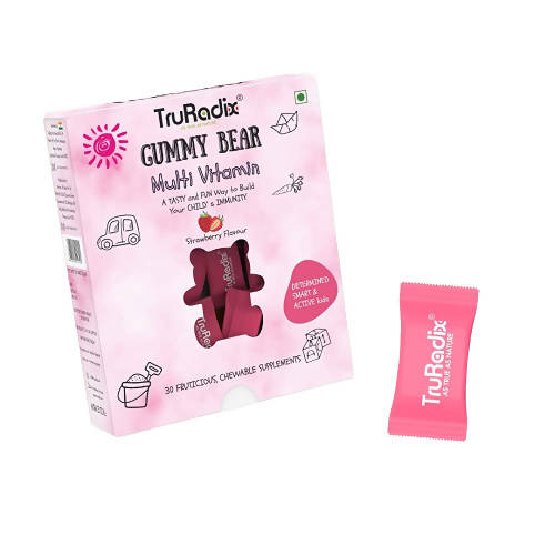 Truradix Kids Multivitamin Gummies-Strawberry Flavor - Distacart