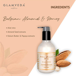 Glamveda Belgian Almond & Honey Nourishing Body Lotions