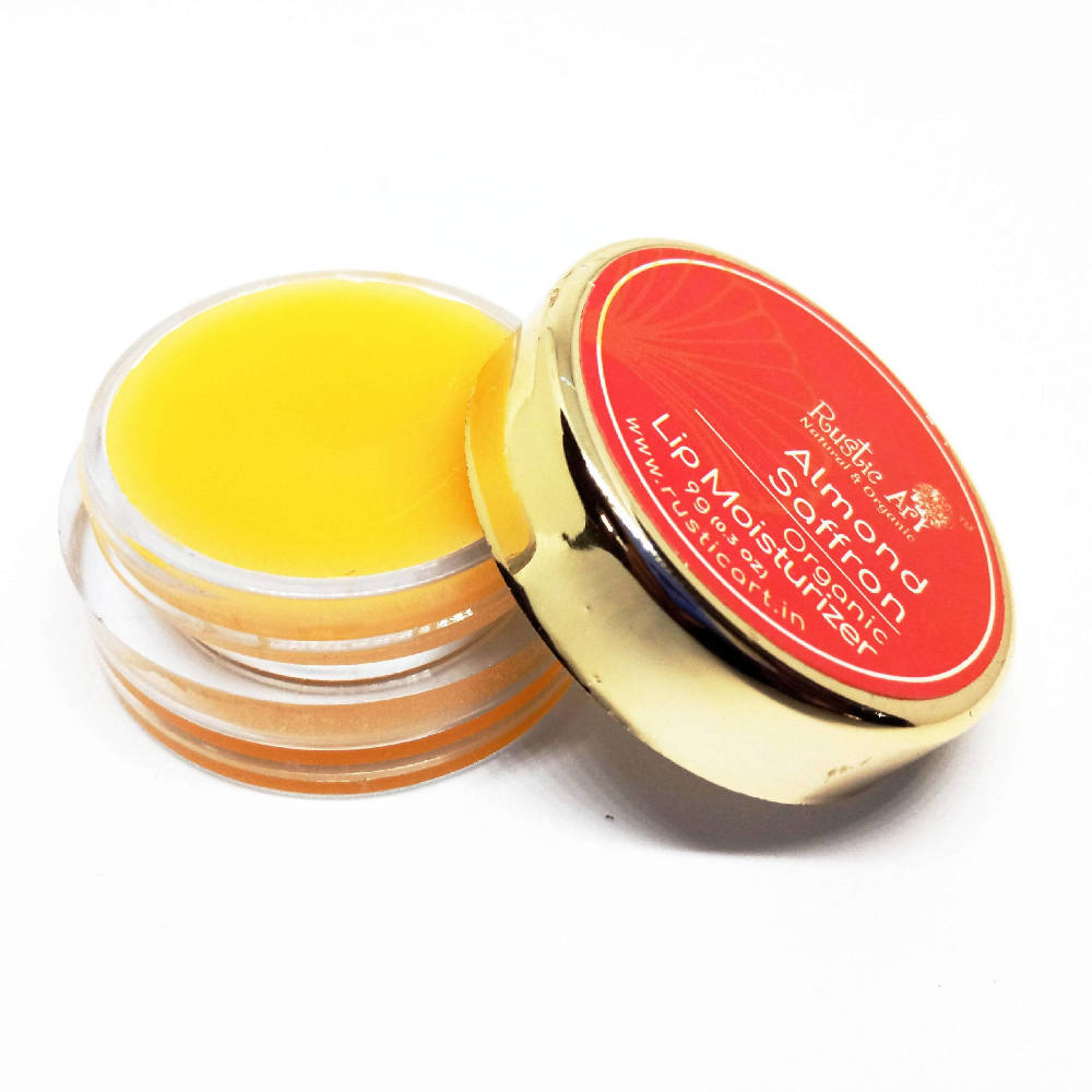 Rustic Art Almond Saffron Organic Lip Moisturizer - Distacart