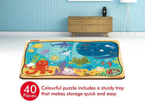 Webby Underwater Animals Jigsaw Puzzle - 40 Pcs - Distacart