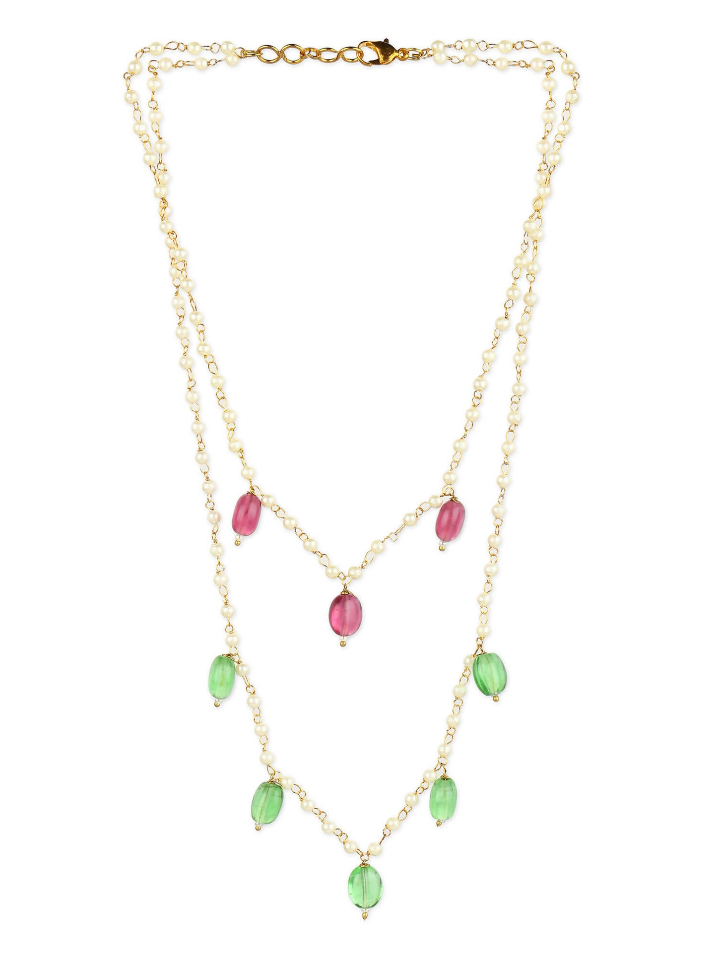 Women's Gold-Plated Necklace - Ruby Raang - Distacart