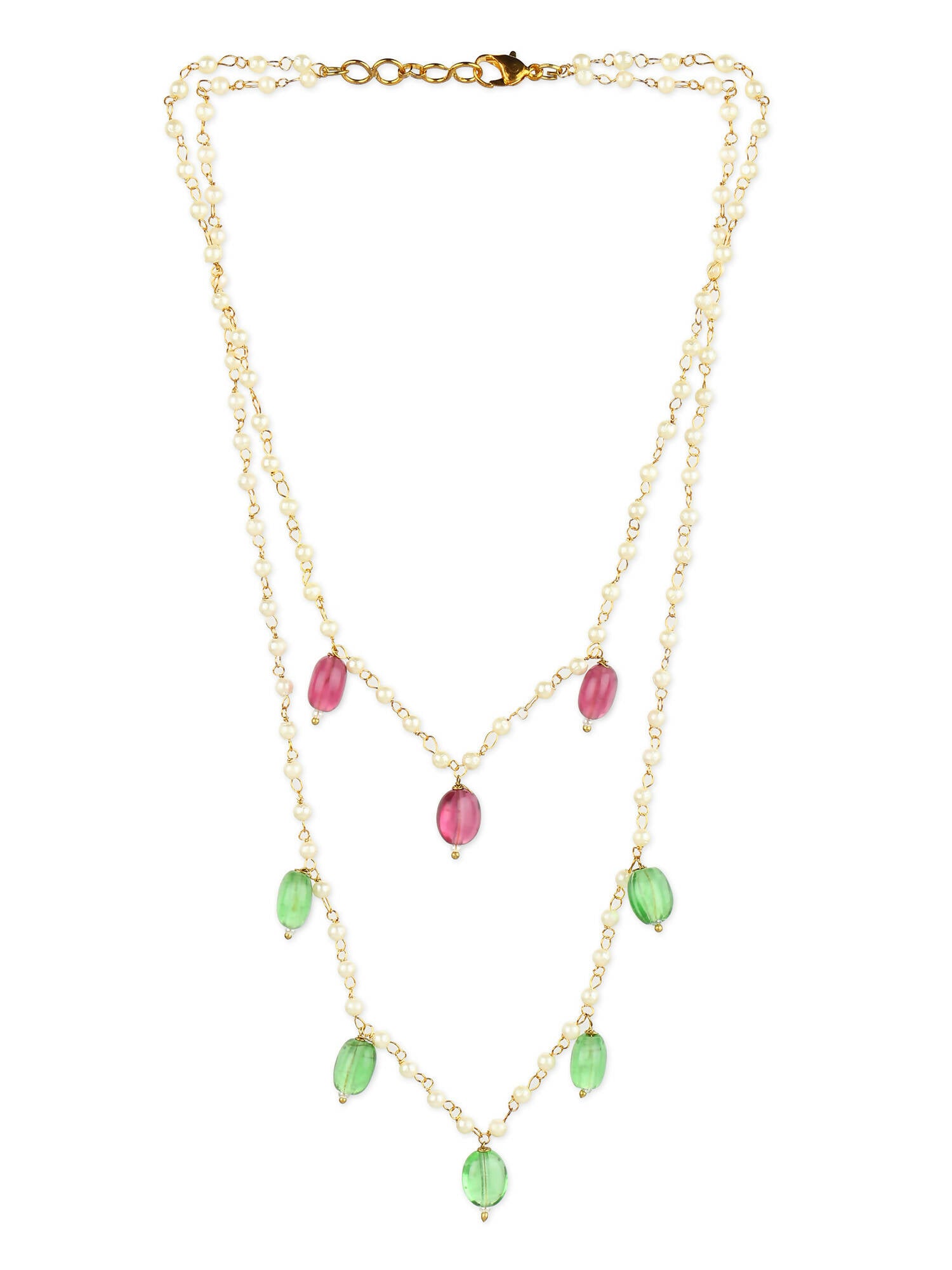 Women's Gold-Plated Necklace - Ruby Raang - Distacart