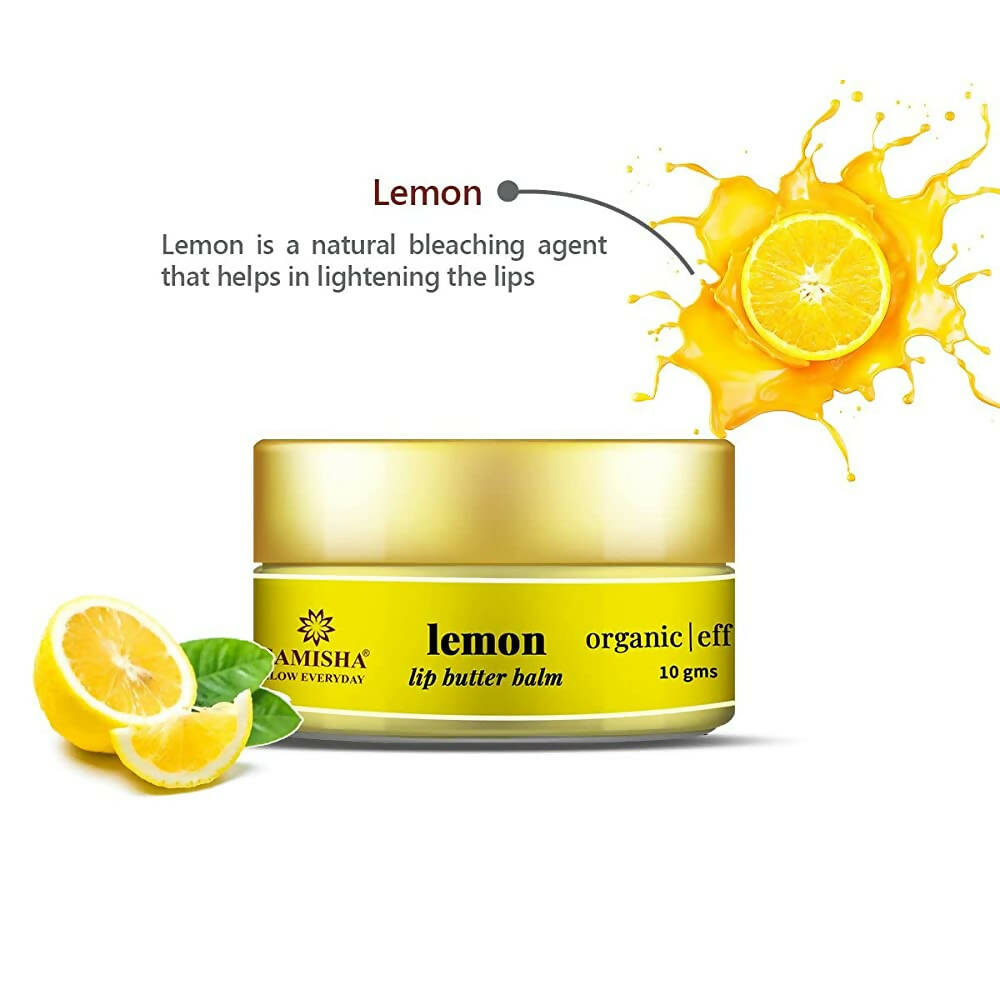 Samisha Organic Lemon Lip Butter Balm - Distacart