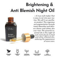 Thumbnail for Enn Spotlight Brightening & Anti Blemish Night Oil 25 ml