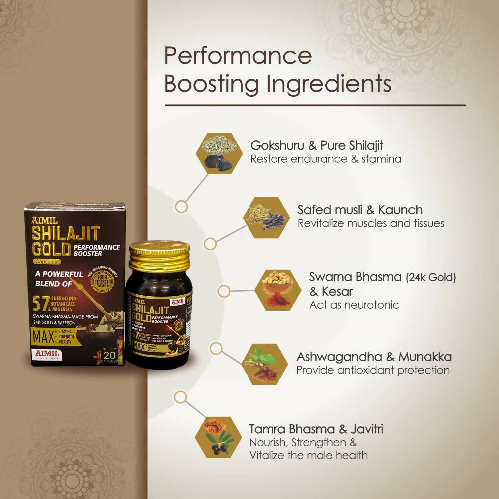 Aimil SJ Gold Capsules – Performance Booster - Distacart