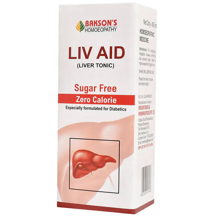 Bakson's Homeopathy Liv Aid Liver Tonic Sugar Free - Distacart