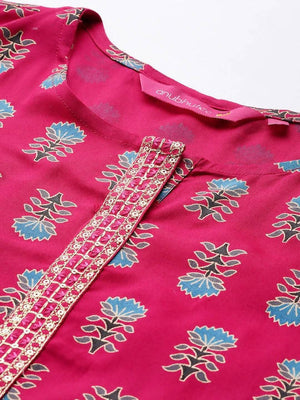 Anubhutee Pink Ethnic Motifs Printed Kurti - Distacart