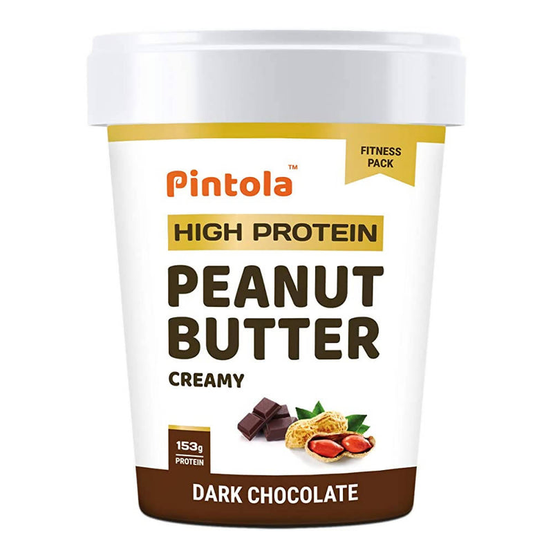 Pintola High Protein Dark Chocolate Creamy Peanut Butter - Distacart
