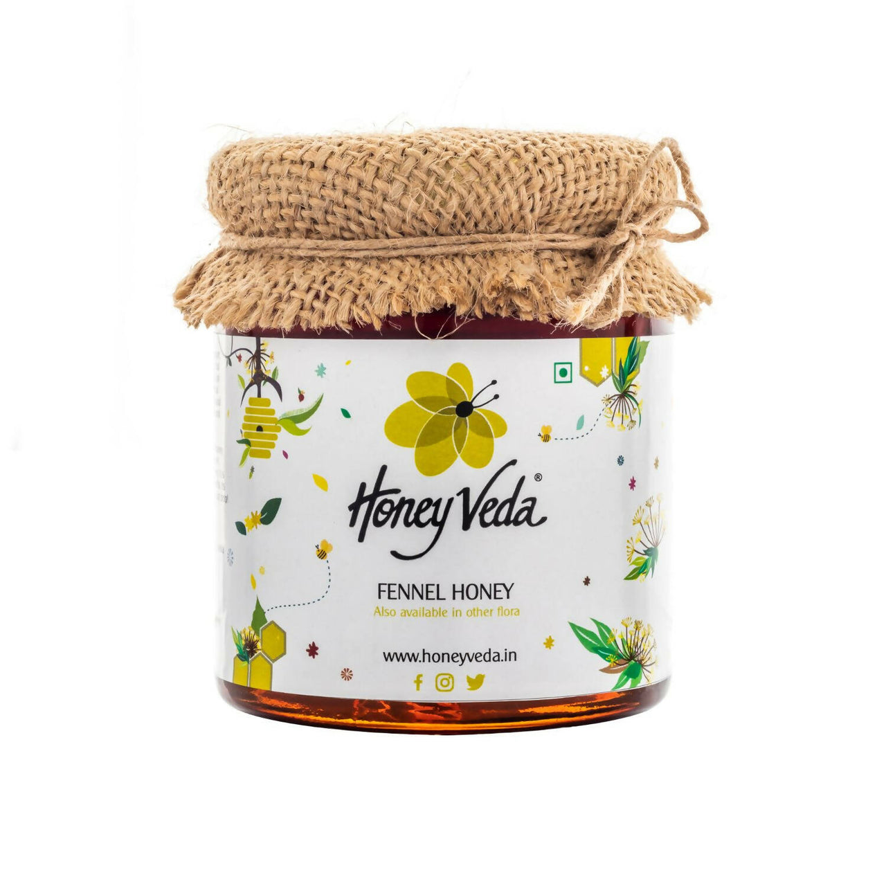 HoneyVeda Premium Raw Fennel Honey - Distacart