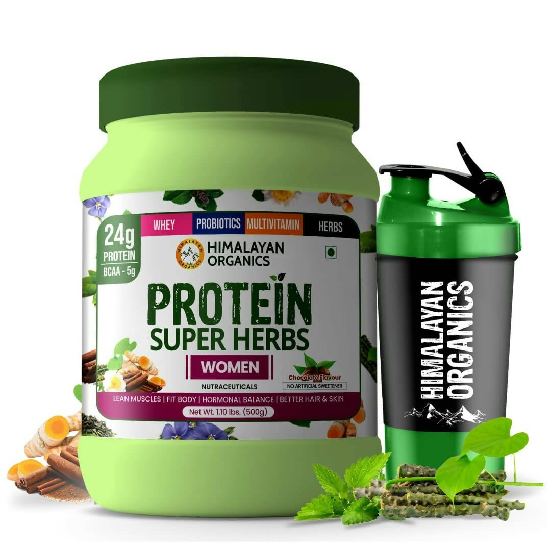 Himalayan Organics Protein Super Herbs Women Powder Chocolate Flavour - Distacart