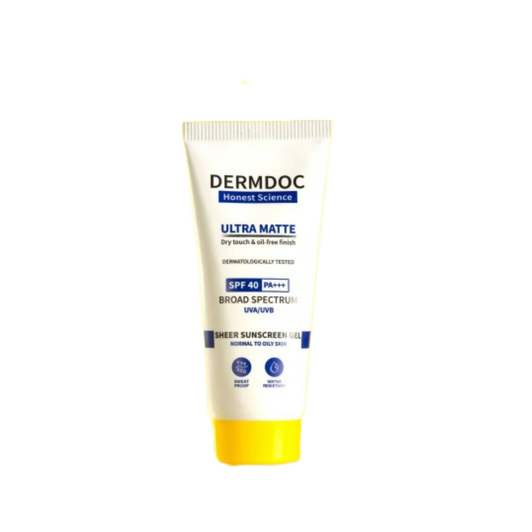 Dermdoc Ultra Matte Sheer Sunscreen Gel - Distacart