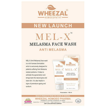 Wheezal Mel-X Melasma Face Wash - Distacart