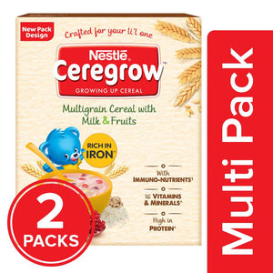 Ceregrow Growing Up Multigrain Cereal with Milk & Fruits