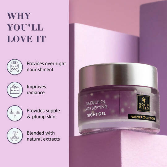 Good Vibes Bakuchiol Age Defying Night Gel - Distacart