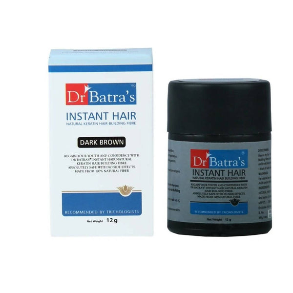 Dr. Batra's Instant Hair Natural keratin Hair Building Fibre - Dark Brown