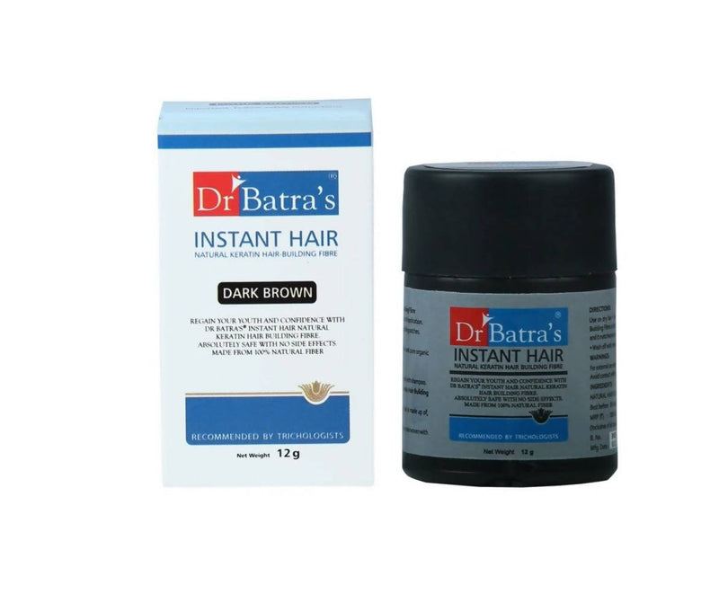 Dr. Batra&#39;s Instant Hair Natural keratin Hair Building Fibre - Dark Brown