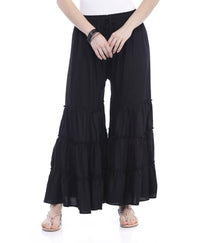 Thumbnail for Mominos Fashion Reyon Cotton Black Palazzo - Distacart