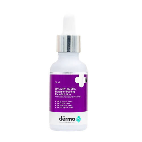 The Derma Co 15% AHA+1% BHA Beginner Peeling Face Solution