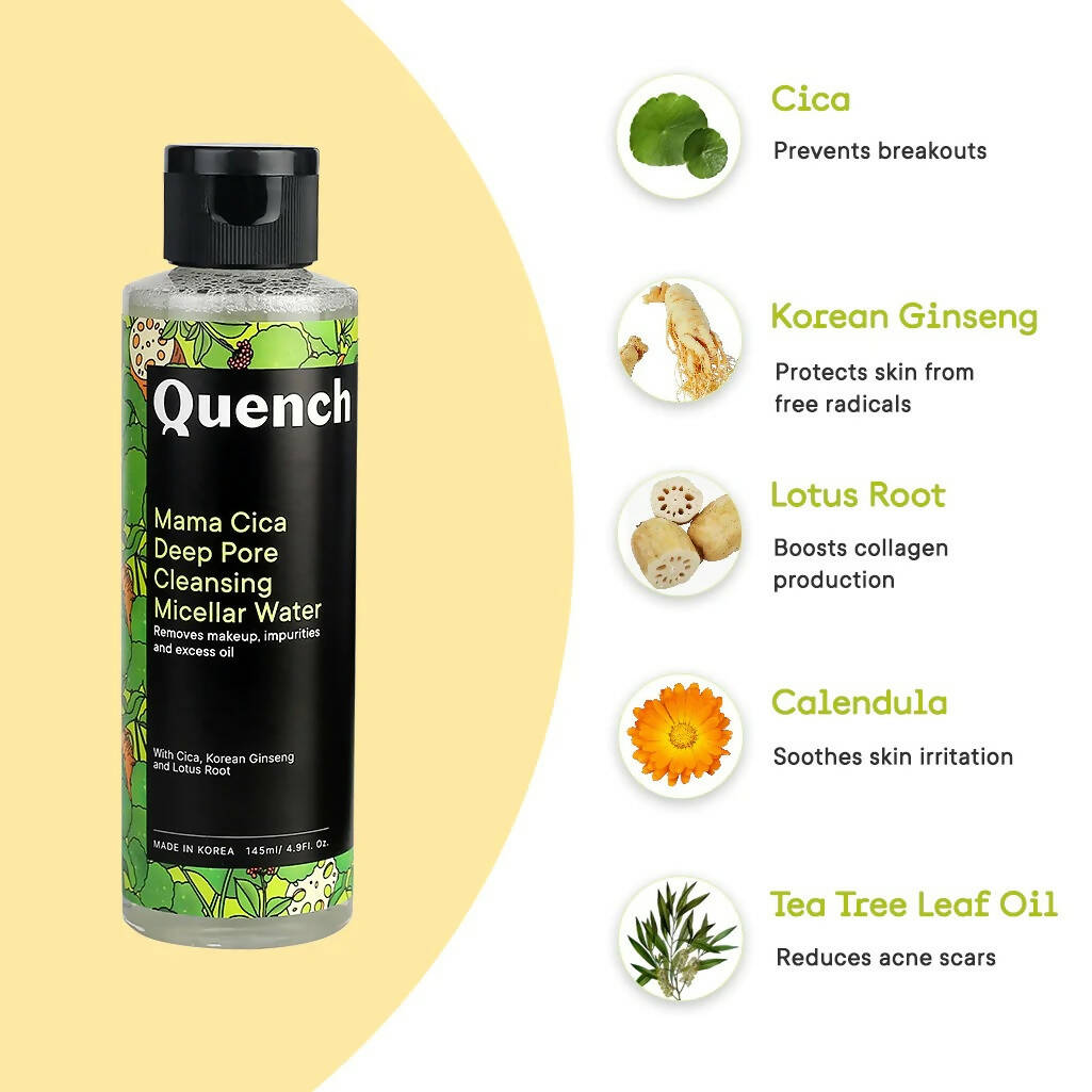 Quench Botanics Mama Cica Deep Pore Cleansing Micellar Water - Distacart