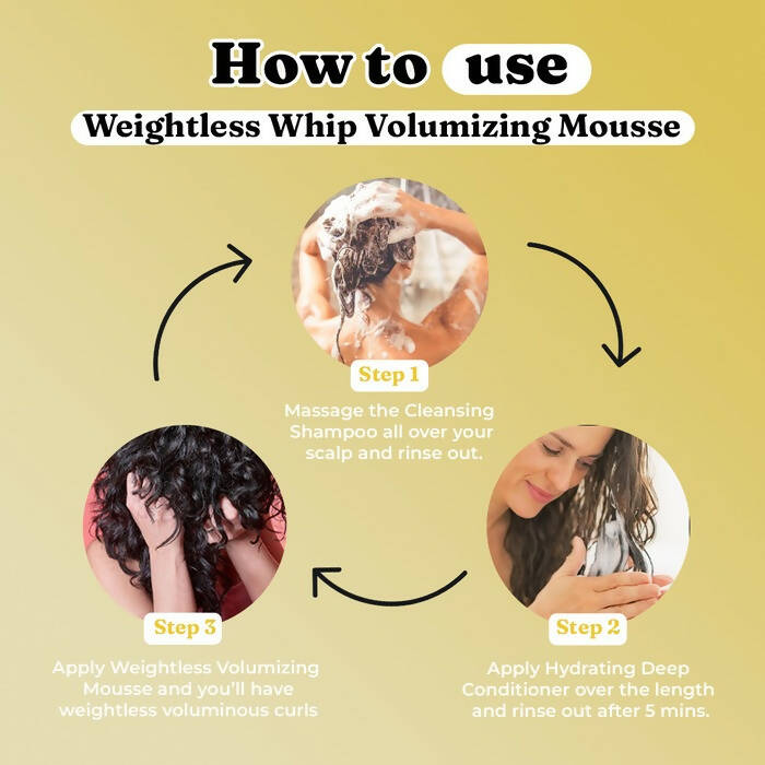 Fix My Curls Weightless Whip Volumizing Mousse - Distacart