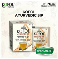 Thumbnail for Charak Pharma Kofol Ayurvedic Sip Instant Kadha Sachet - Distacart