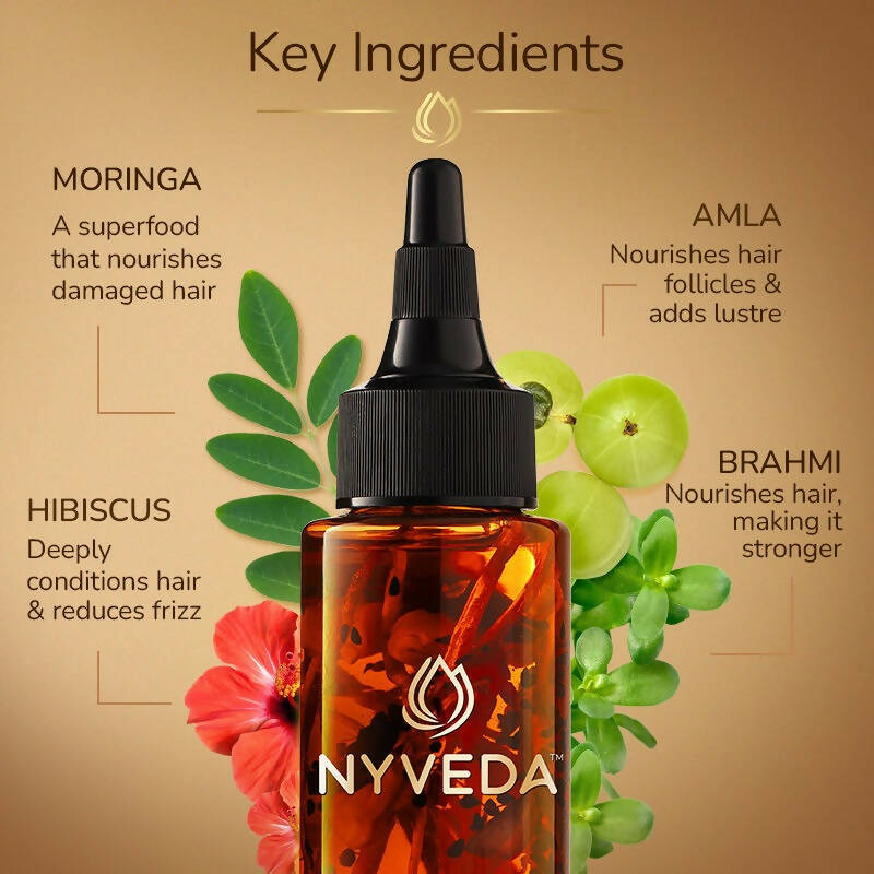 Nyveda Damaged Hair Treatment Oil | Restore My Shine - Distacart