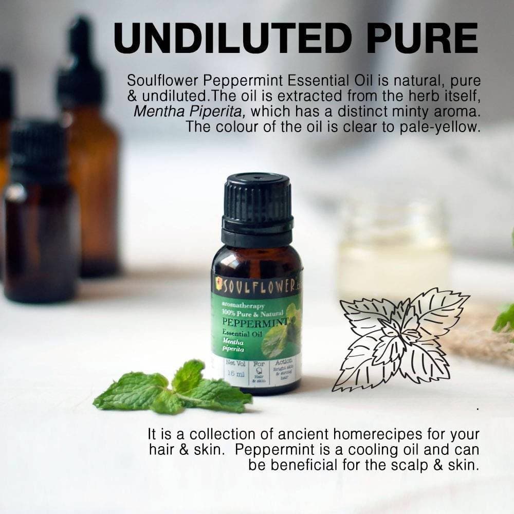 Soulflower Peppermint Essential Oil - Distacart
