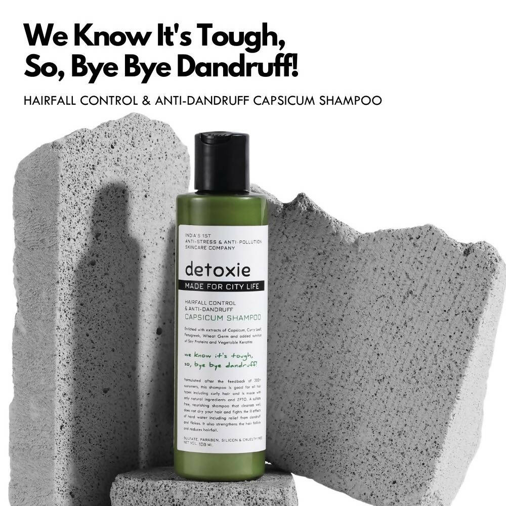 Detoxie Hairfall Control & Anti-Dandruff Capsicum Shampoo - Distacart