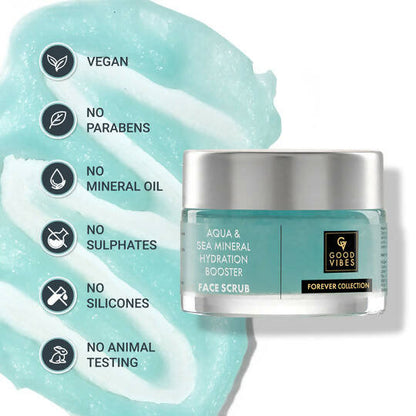 Good Vibes Aqua & Sea Mineral Hydration Booster Face Scrub - Distacart