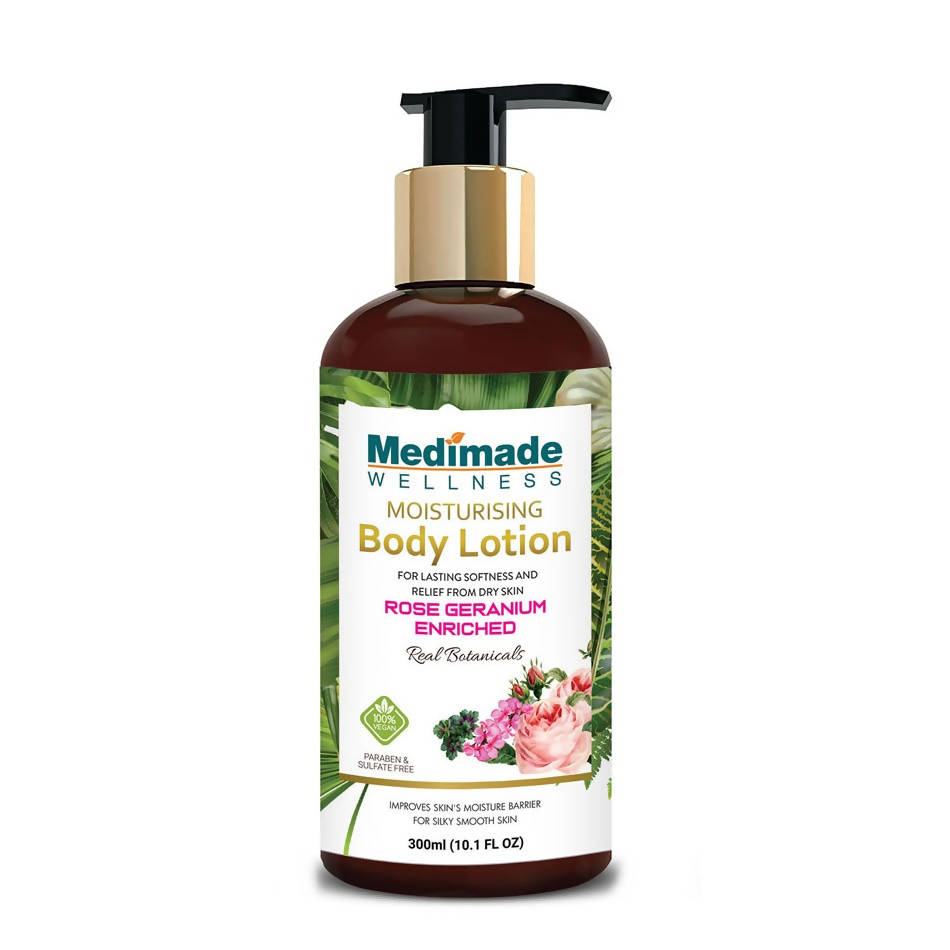 Medimade Wellness Rose Geranium Enriched Moisturising Body Lotion - Distacart
